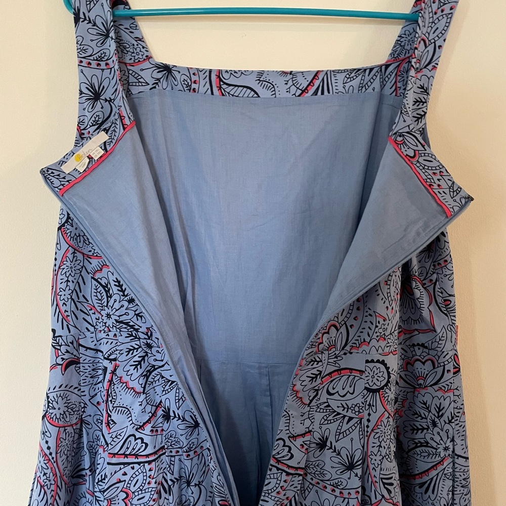 Boden Blue and Red Floral Dress - Picture 8 of 12